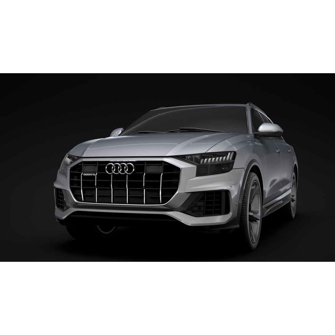 Audi Q8 50 TDI quattro 2020 3D Model – High Poly SUV, FBX, OBJ - View 5