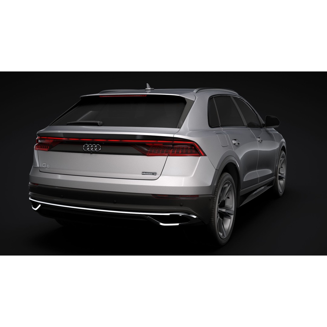 Audi Q8 50 TDI quattro 2020 3D Model – High Poly SUV, FBX, OBJ - View 9