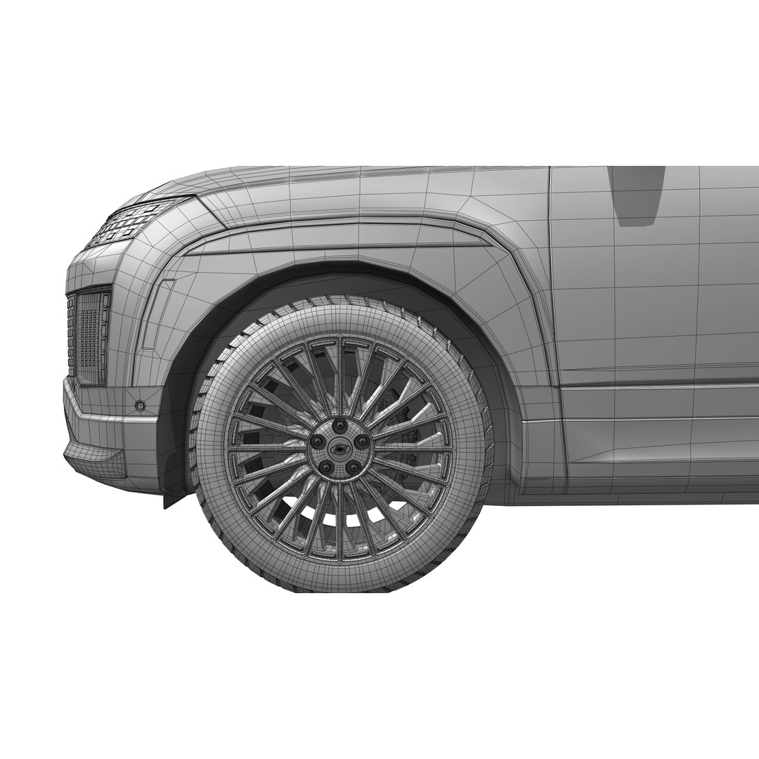 Hyundai Ioniq 9 2026 3D Model – High Poly SUV Asset, FBX & OBJ