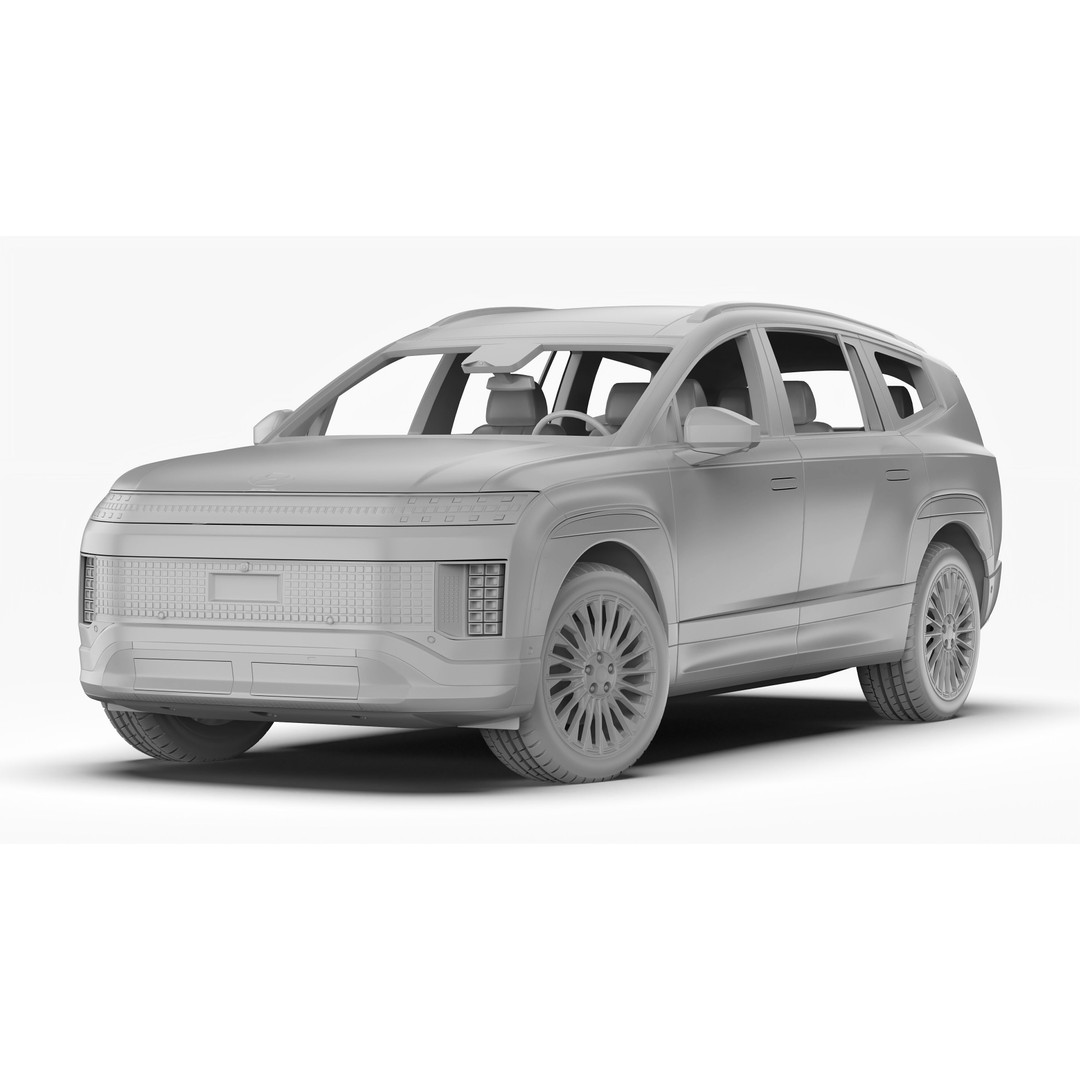 Hyundai Ioniq 9 2026 3D Model – High Poly SUV Asset, FBX & OBJ - View 13
