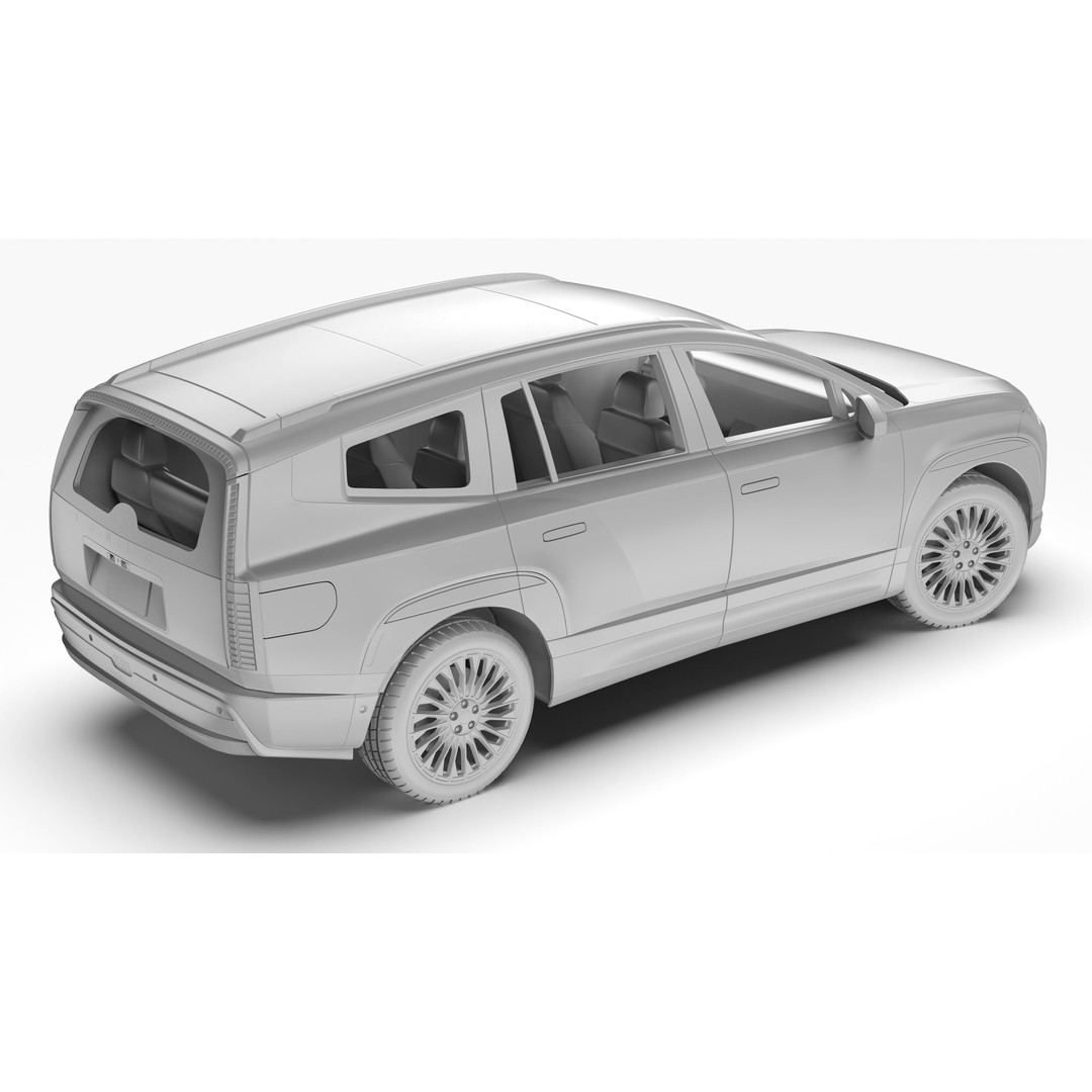 Hyundai Ioniq 9 2026 3D Model – High Poly SUV Asset, FBX & OBJ - View 15