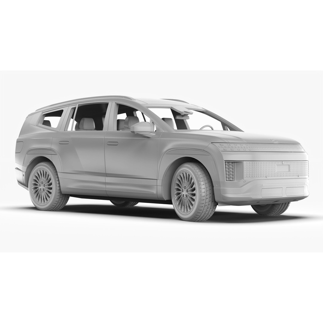 Hyundai Ioniq 9 2026 3D Model – High Poly SUV Asset, FBX & OBJ - View 16