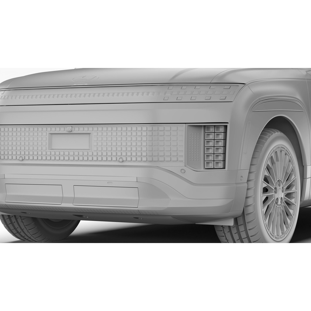 Hyundai Ioniq 9 2026 3D Model – High Poly SUV Asset, FBX & OBJ - View 20