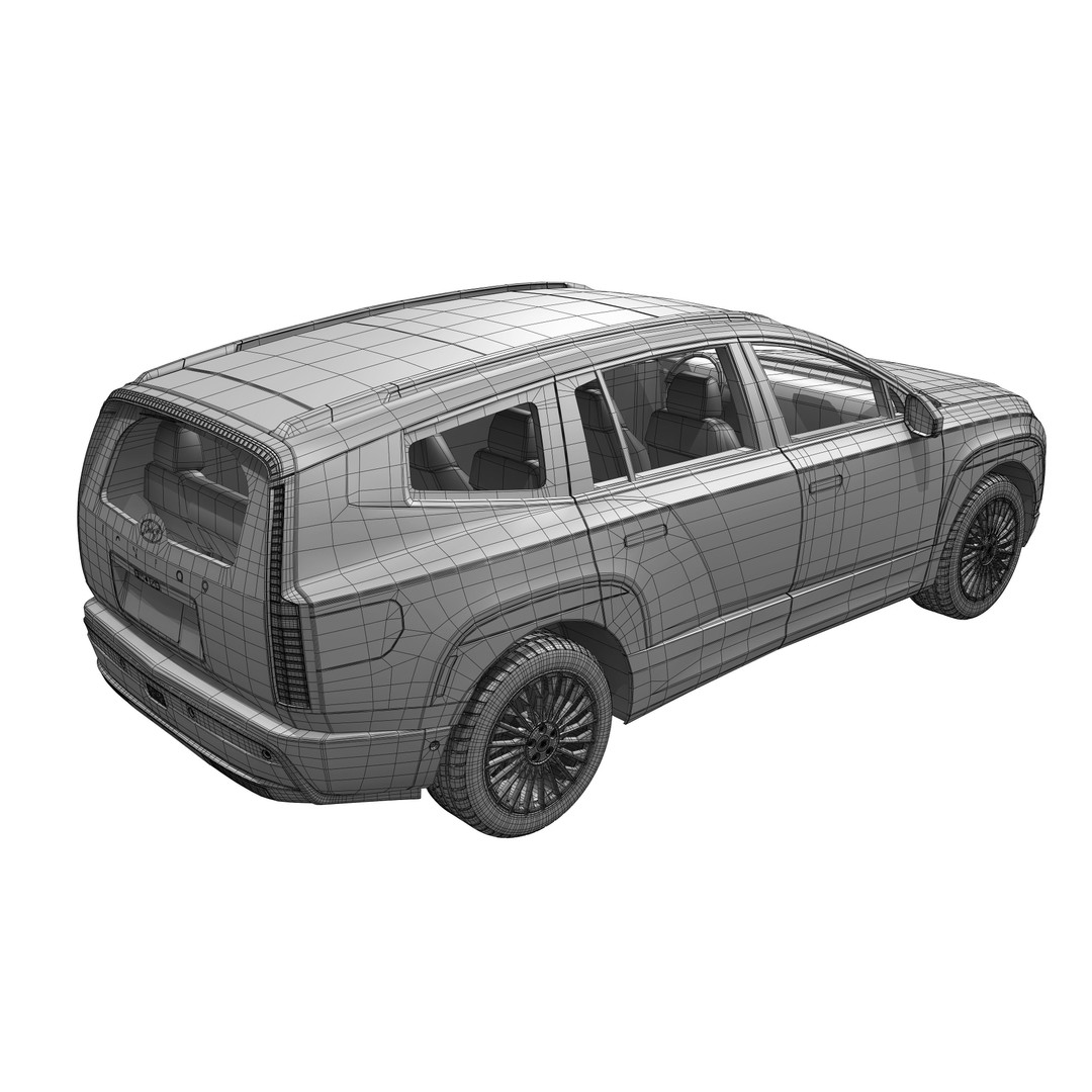 Hyundai Ioniq 9 2026 3D Model – High Poly SUV Asset, FBX & OBJ - View 25