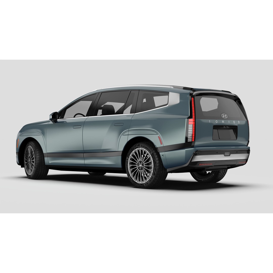 Hyundai Ioniq 9 2026 3D Model – High Poly SUV Asset, FBX & OBJ - View 4