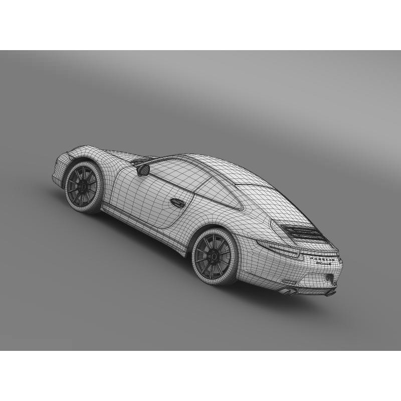 Porsche 911 Carrera 4S 3D Model – High Poly Vehicle, FBX, OBJ