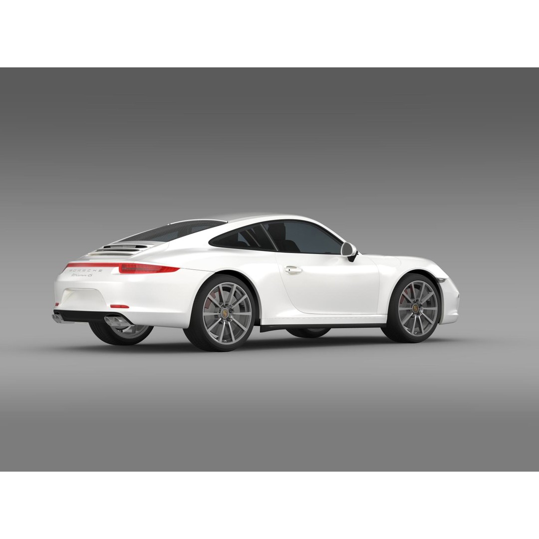Porsche 911 Carrera 4S 3D Model – High Poly Vehicle, FBX, OBJ - View 11