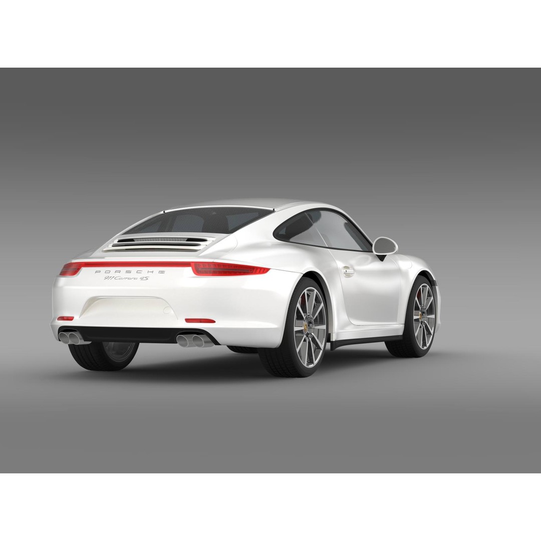 Porsche 911 Carrera 4S 3D Model – High Poly Vehicle, FBX, OBJ - View 12