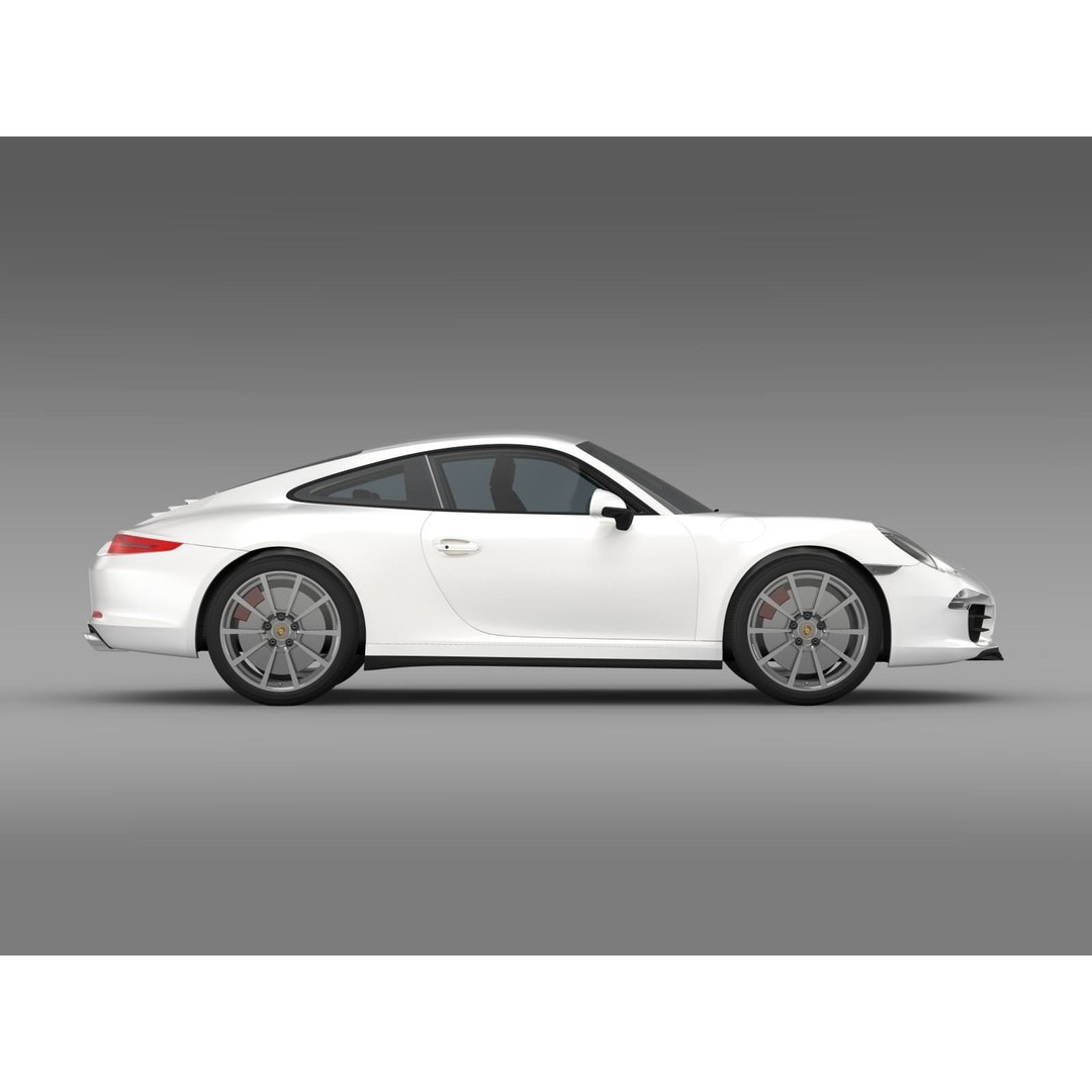 Porsche 911 Carrera 4S 3D Model – High Poly Vehicle, FBX, OBJ - View 13