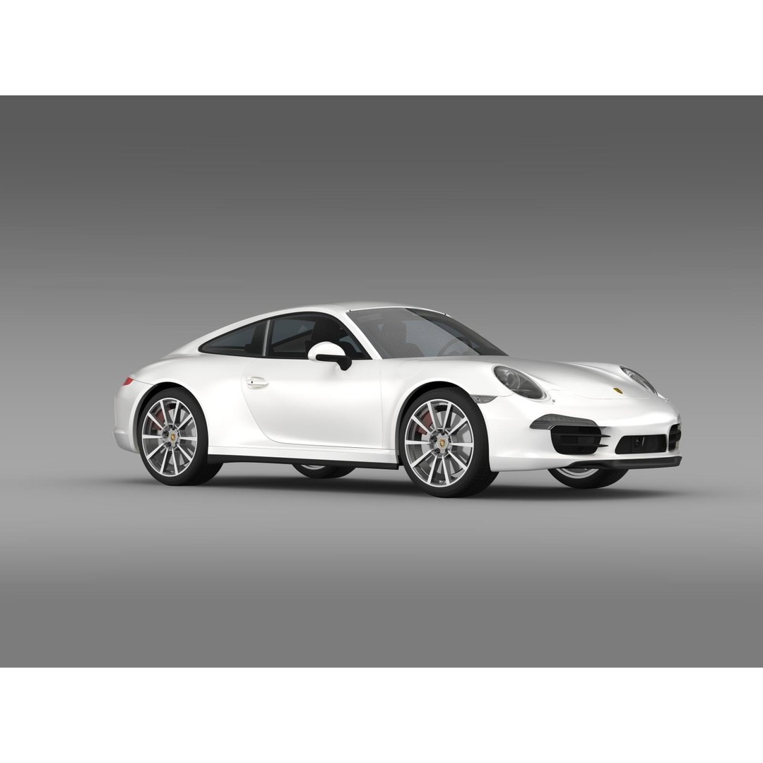 Porsche 911 Carrera 4S 3D Model – High Poly Vehicle, FBX, OBJ - View 14