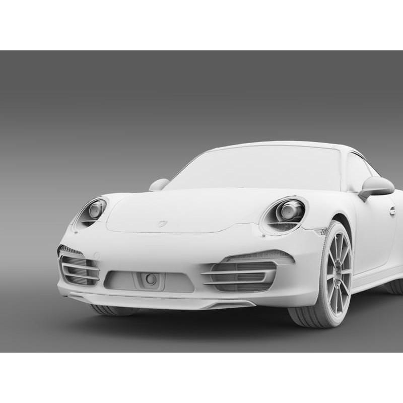 Porsche 911 Carrera 4S 3D Model – High Poly Vehicle, FBX, OBJ - View 18
