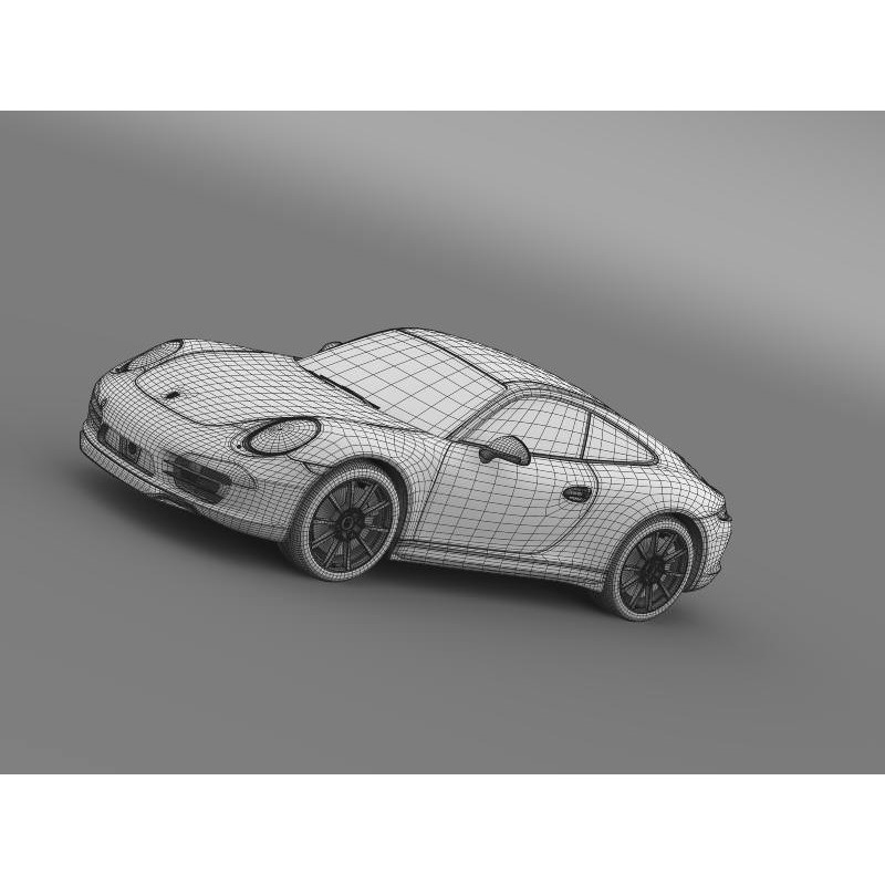 Porsche 911 Carrera 4S 3D Model – High Poly Vehicle, FBX, OBJ - View 20