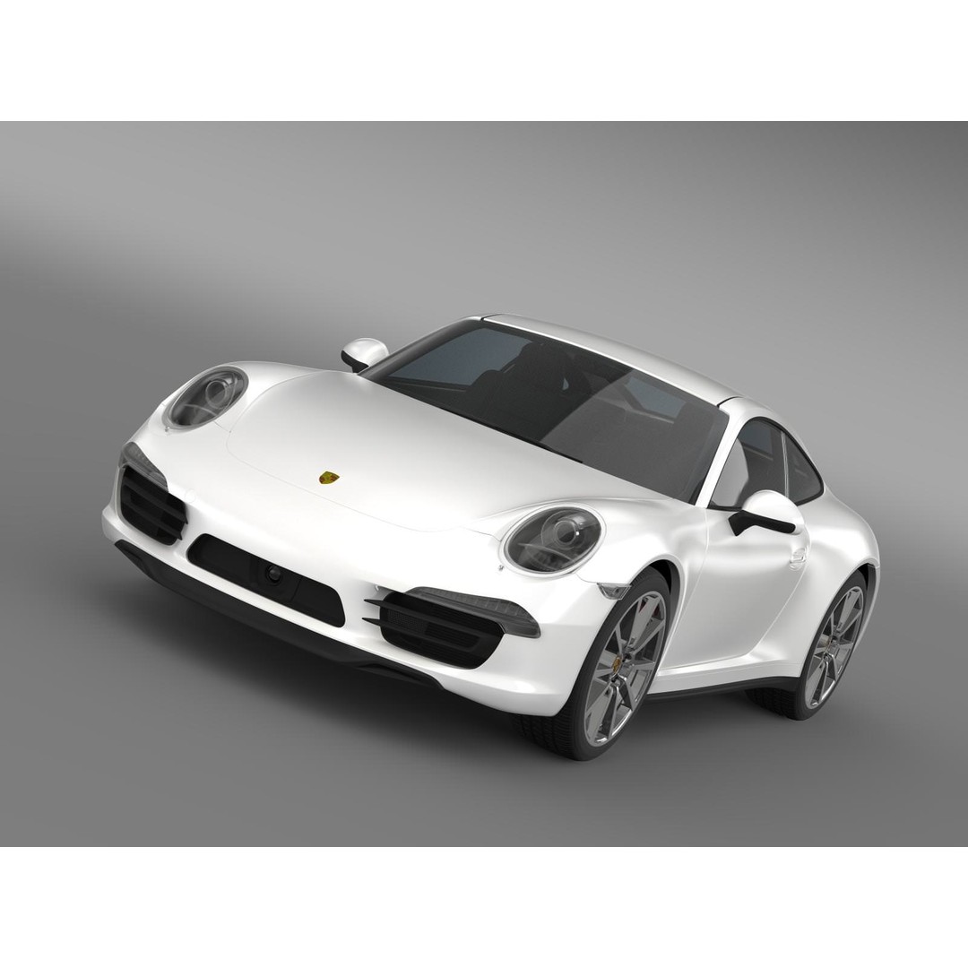 Porsche 911 Carrera 4S 3D Model – High Poly Vehicle, FBX, OBJ - View 3
