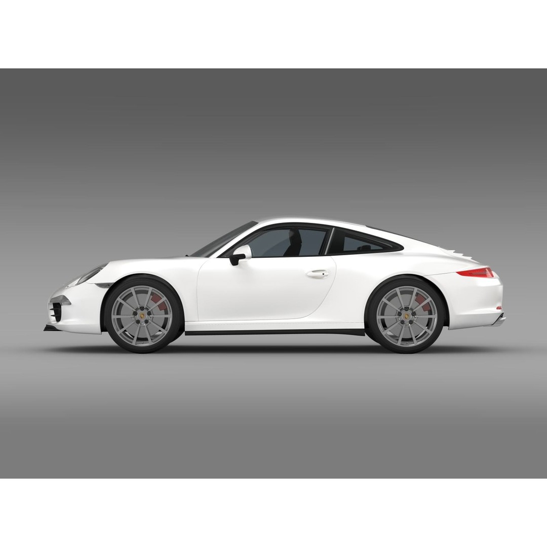Porsche 911 Carrera 4S 3D Model – High Poly Vehicle, FBX, OBJ - View 5
