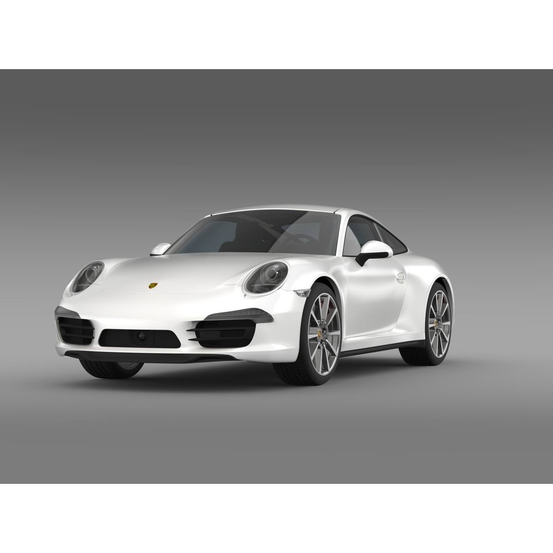 Porsche 911 Carrera 4S 3D Model – High Poly Vehicle, FBX, OBJ - View 6