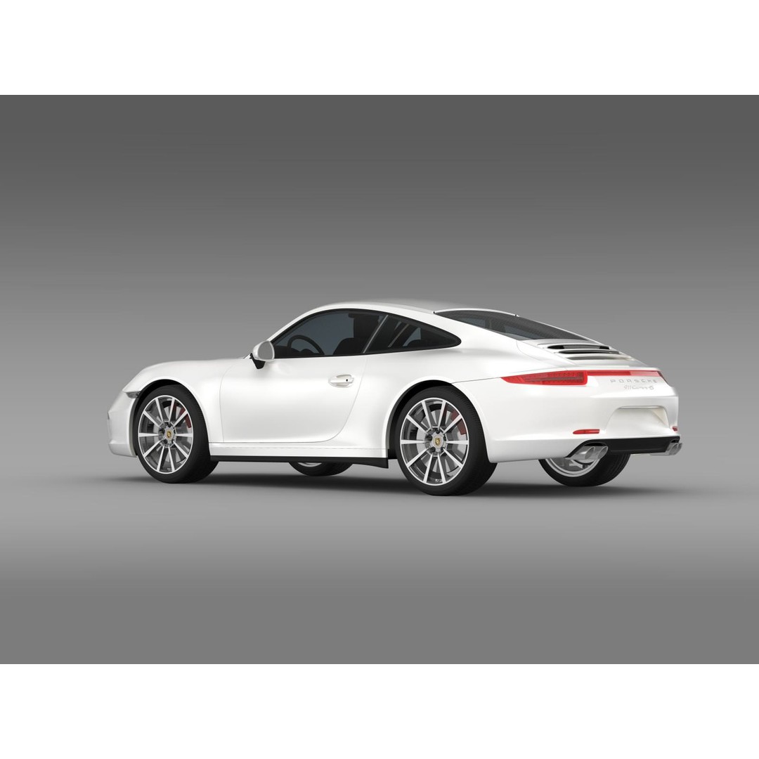 Porsche 911 Carrera 4S 3D Model – High Poly Vehicle, FBX, OBJ - View 7