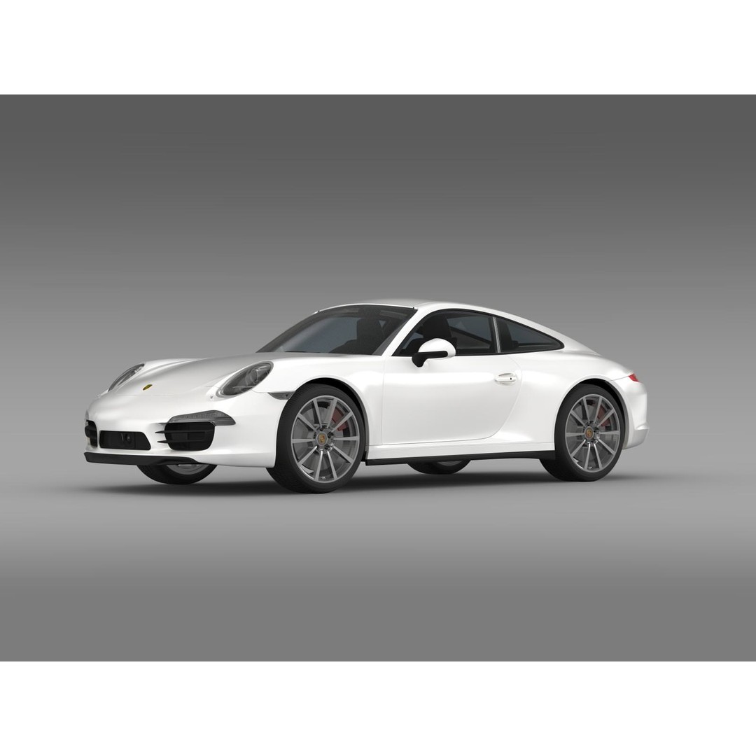 Porsche 911 Carrera 4S 3D Model – High Poly Vehicle, FBX, OBJ - View 8