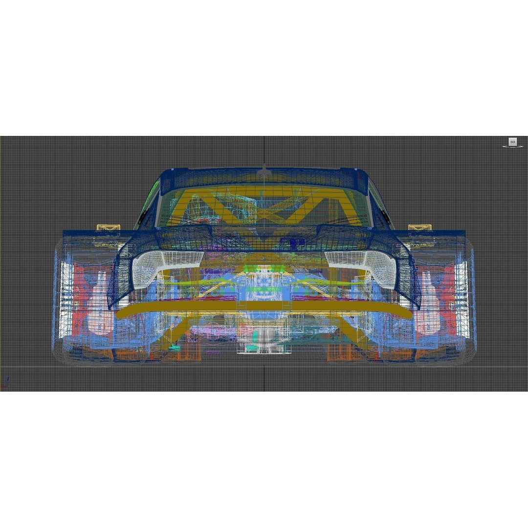 Z42E 03 Racing Car 3D Model – Detailed Polygon Mesh, FBX/OBJ Formats