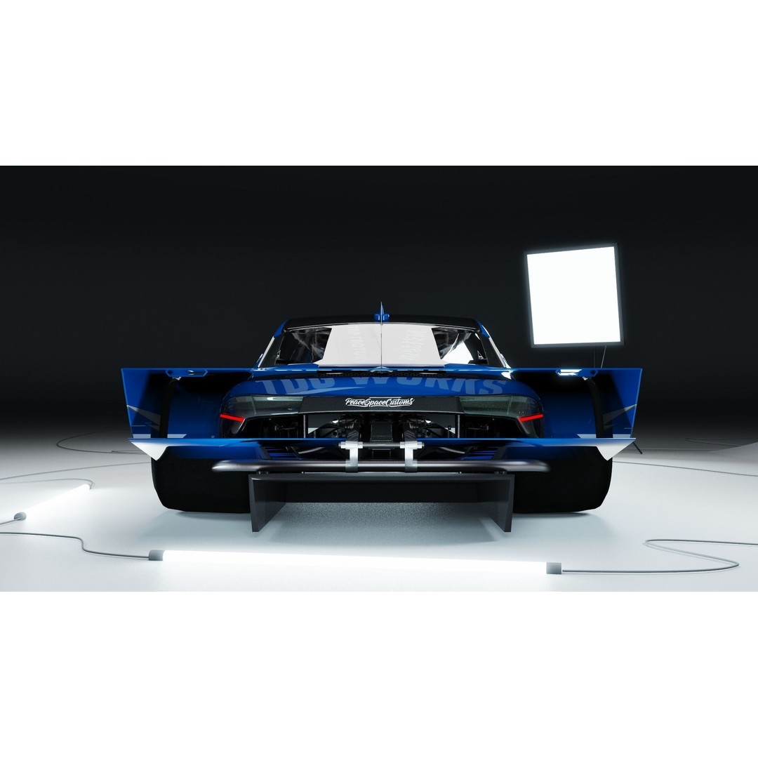 Z42E 03 Racing Car 3D Model – Detailed Polygon Mesh, FBX/OBJ Formats - View 10