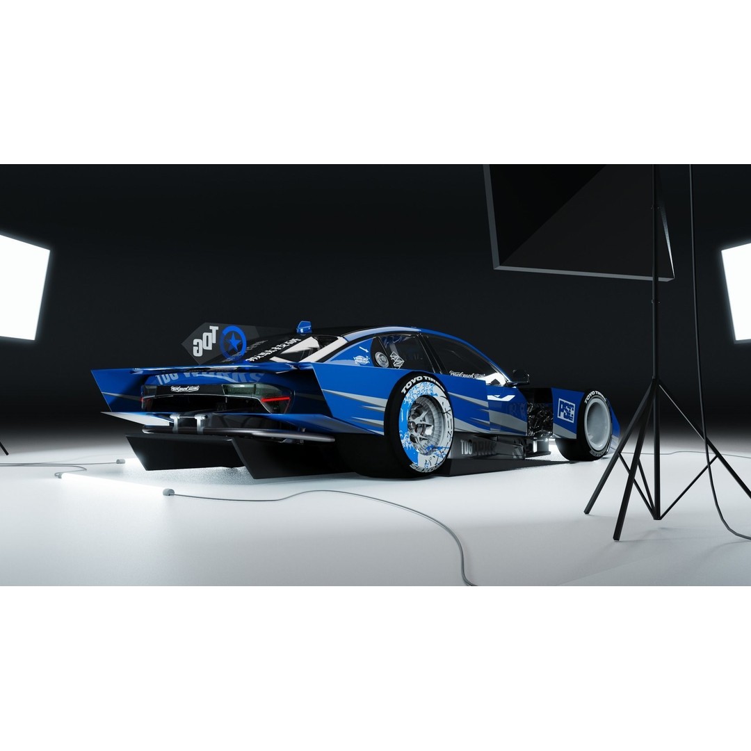 Z42E 03 Racing Car 3D Model – Detailed Polygon Mesh, FBX/OBJ Formats - View 11
