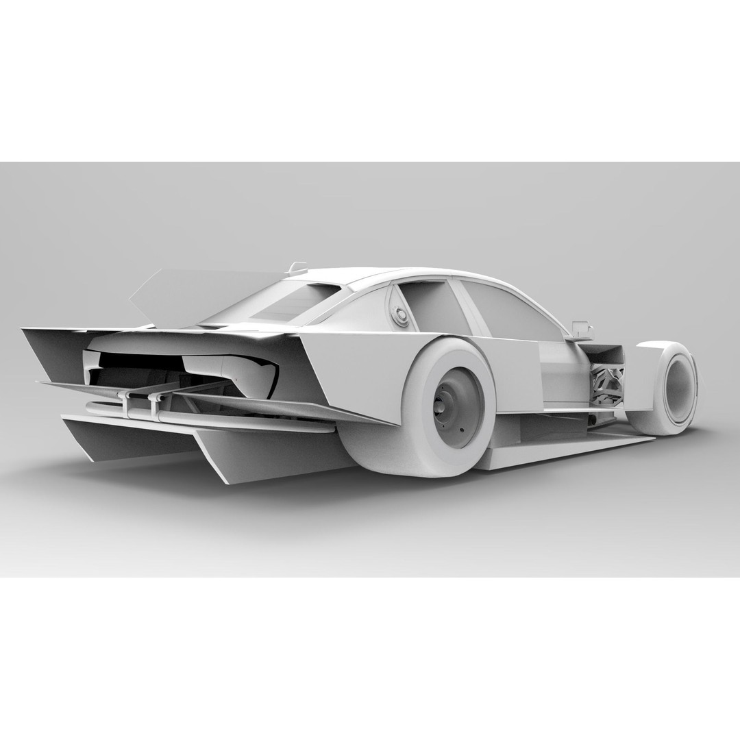 Z42E 03 Racing Car 3D Model – Detailed Polygon Mesh, FBX/OBJ Formats - View 13