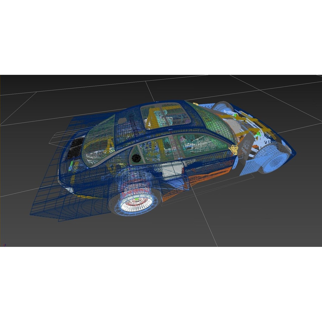 Z42E 03 Racing Car 3D Model – Detailed Polygon Mesh, FBX/OBJ Formats - View 18