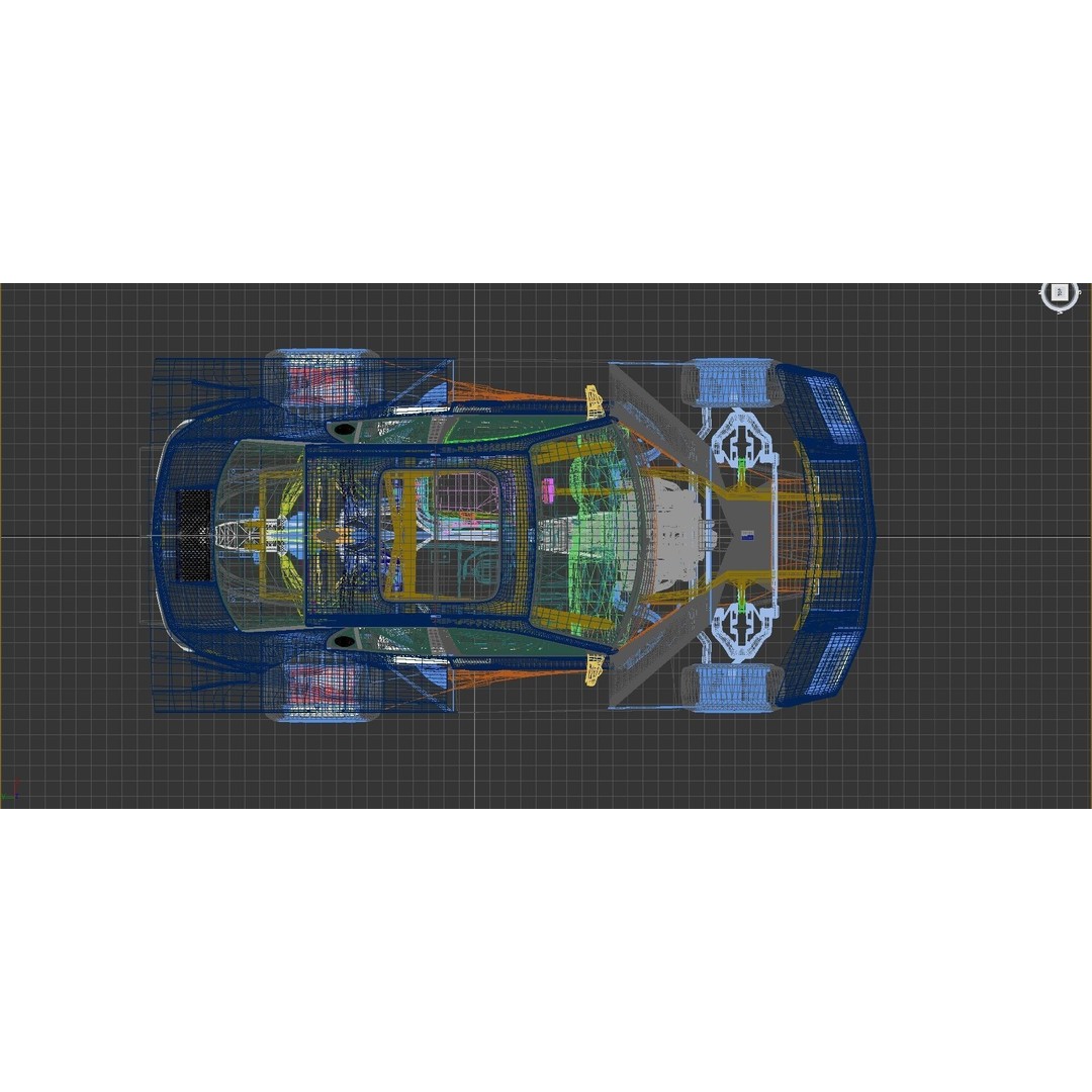 Z42E 03 Racing Car 3D Model – Detailed Polygon Mesh, FBX/OBJ Formats - View 19