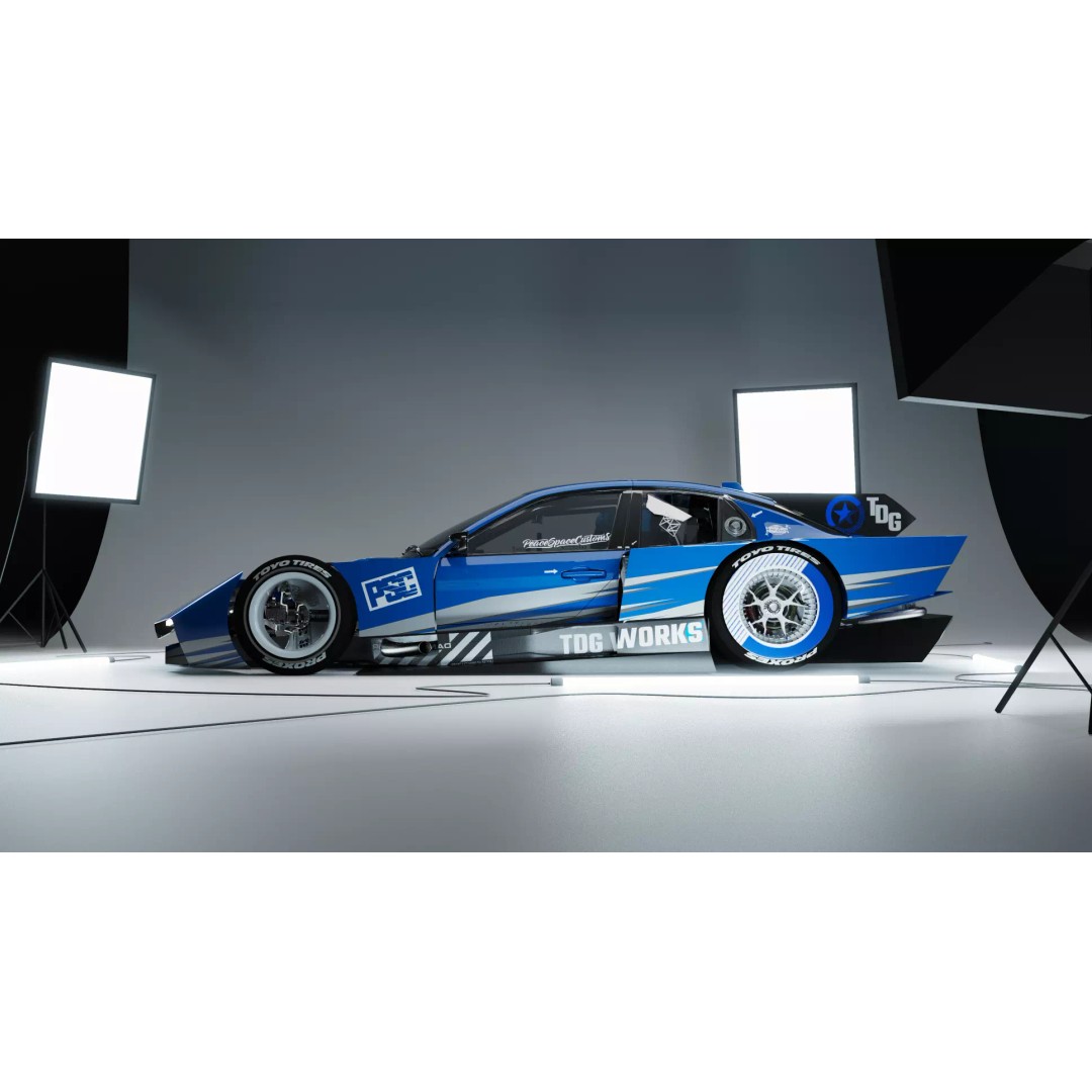 Z42E 03 Racing Car 3D Model – Detailed Polygon Mesh, FBX/OBJ Formats - View 2