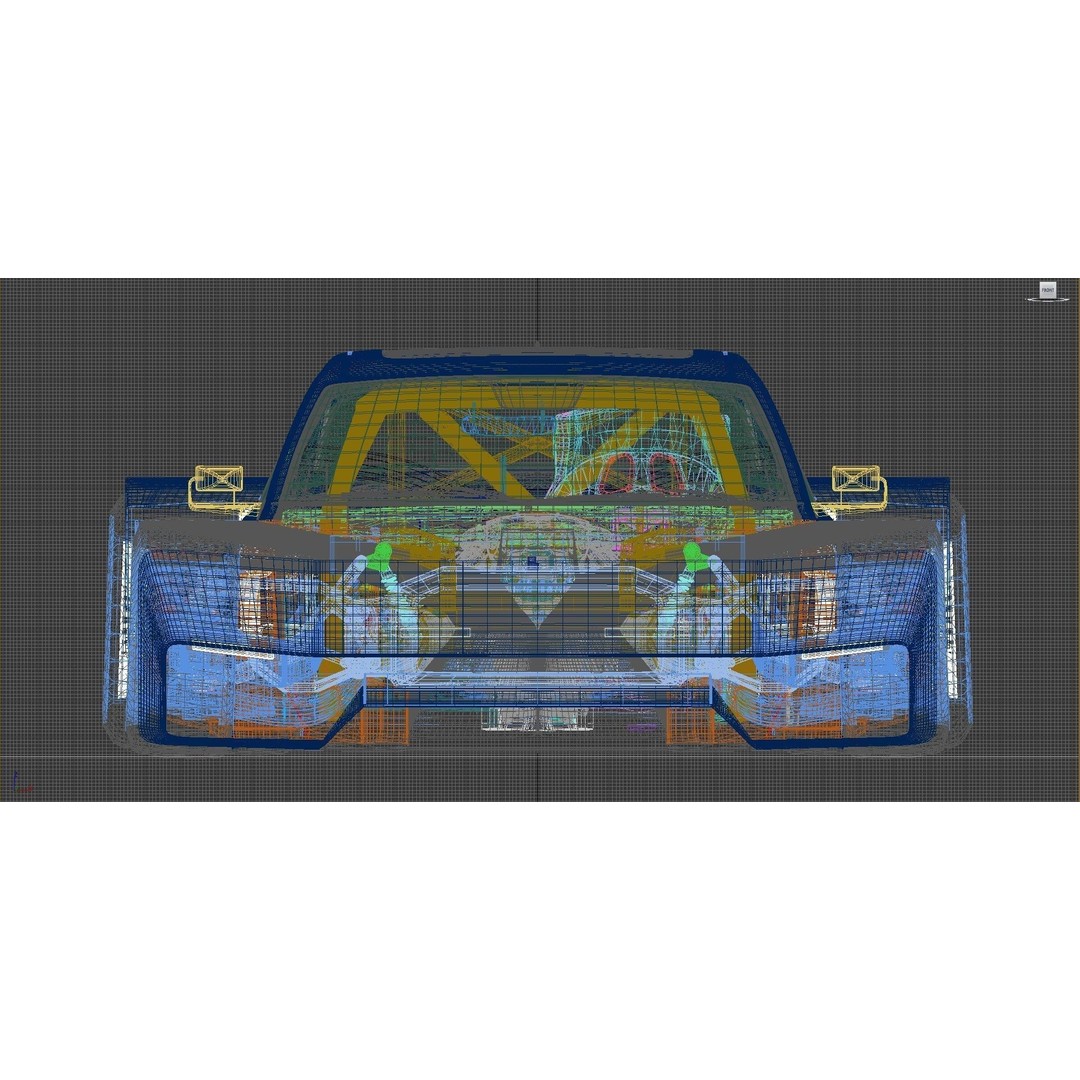 Z42E 03 Racing Car 3D Model – Detailed Polygon Mesh, FBX/OBJ Formats - View 20