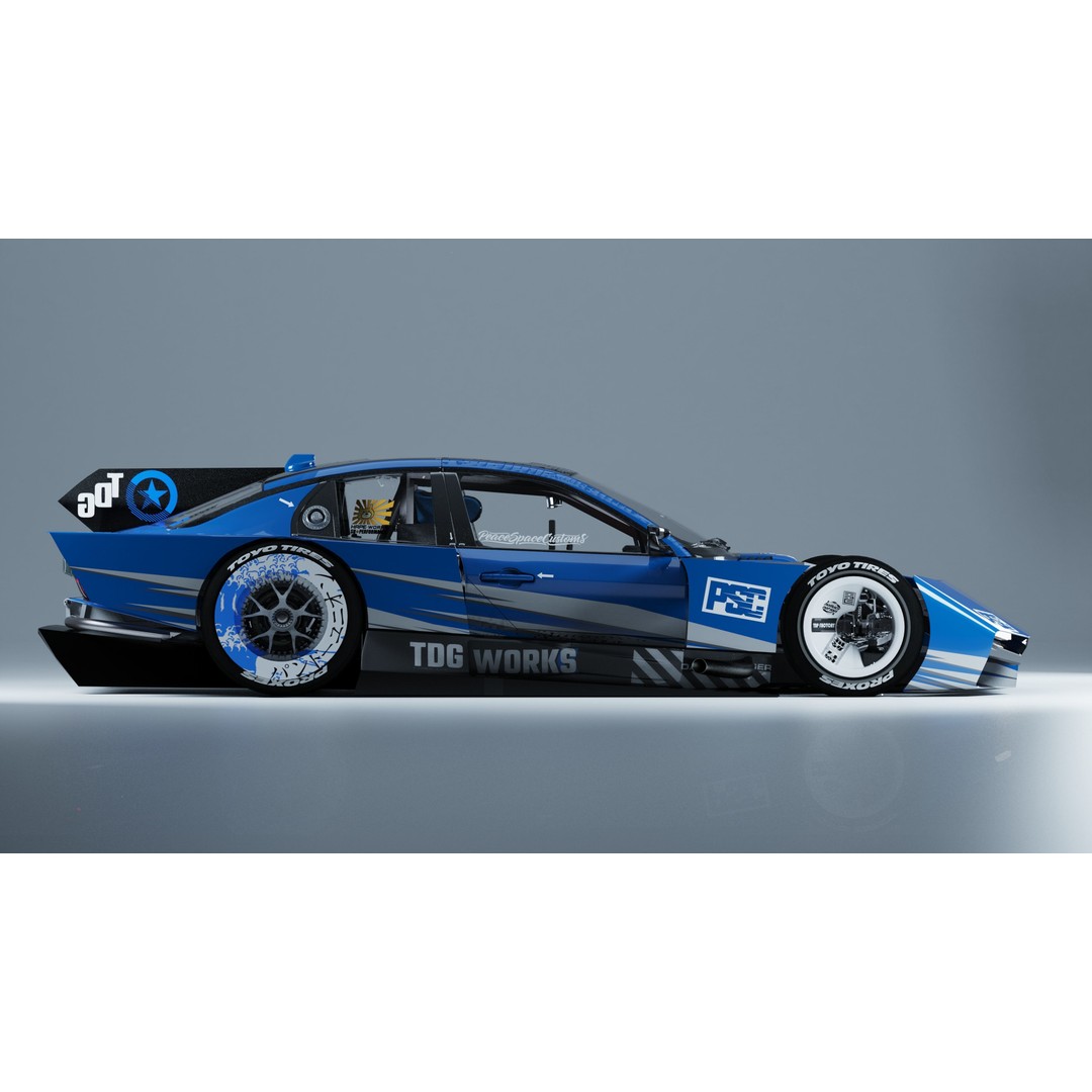 Z42E 03 Racing Car 3D Model – Detailed Polygon Mesh, FBX/OBJ Formats - View 3