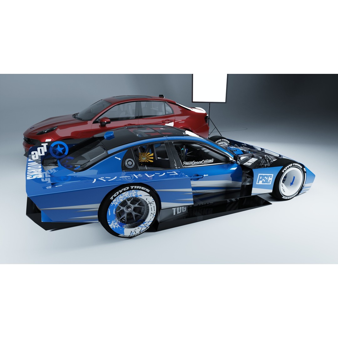 Z42E 03 Racing Car 3D Model – Detailed Polygon Mesh, FBX/OBJ Formats - View 4