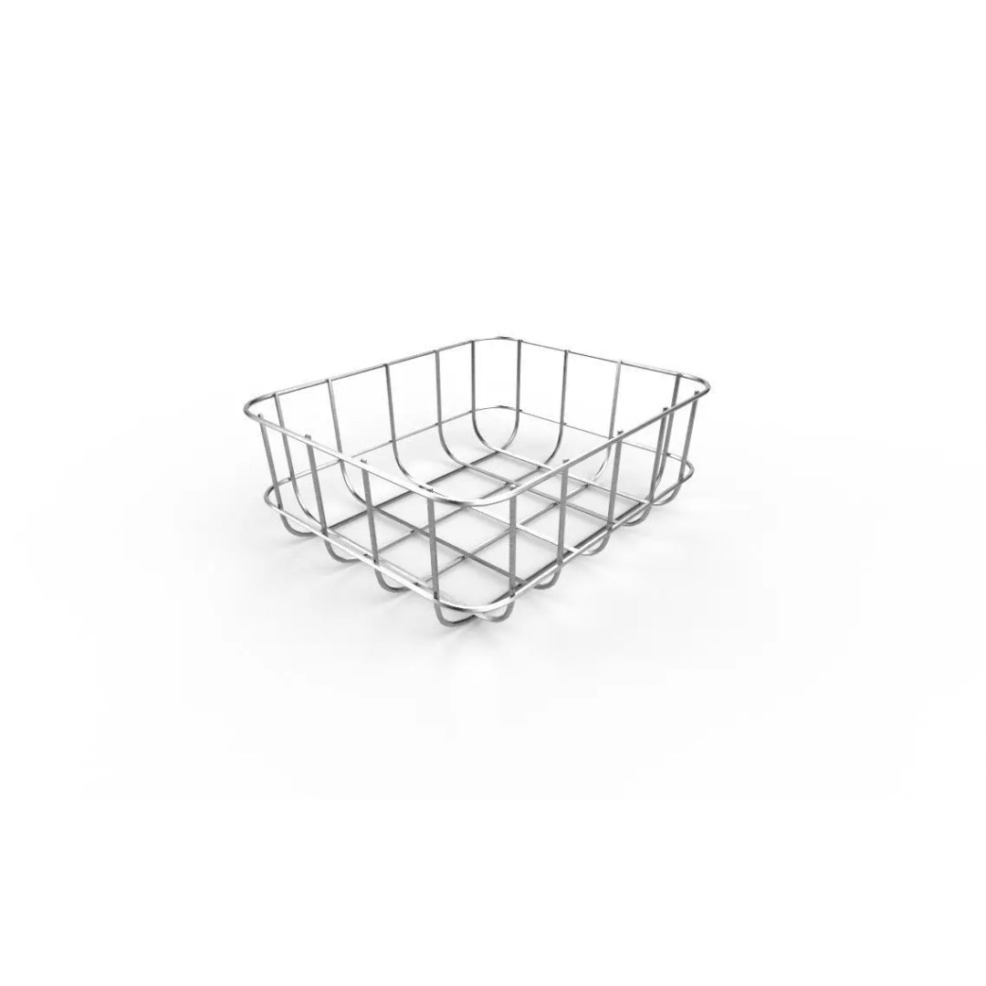 Wire Bin M02 3D Model – Low Poly Game Asset, FBX and OBJ Formats - View 6