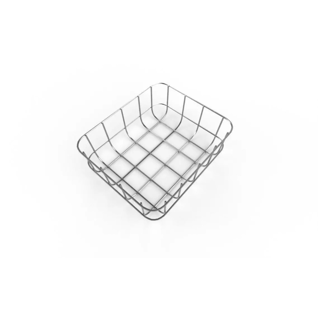 Wire Bin M02 3D Model – Low Poly Game Asset, FBX and OBJ Formats - View 7