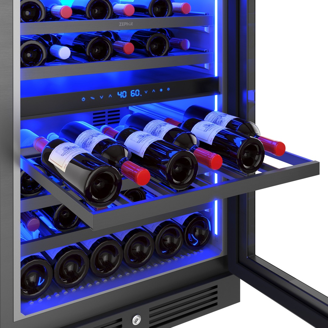 Zephyr Dual Zone Wine Cooler 3D Model – High Quality PBR Textured Asset, FBX - View 3