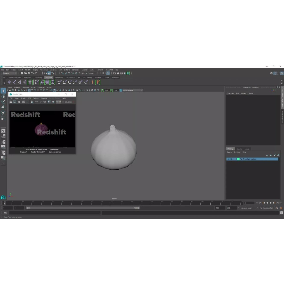 Ripe Fig Fruit 3D Model – High-Quality PBR Asset for Rendering