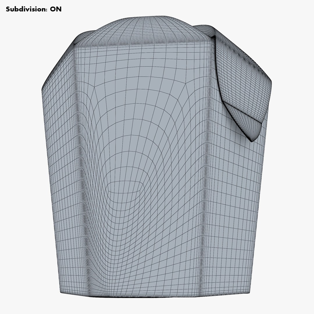 Cardboard Hexagon Petal Box M 3D Model – High Poly PBR Asset, FBX/OBJ - View 14