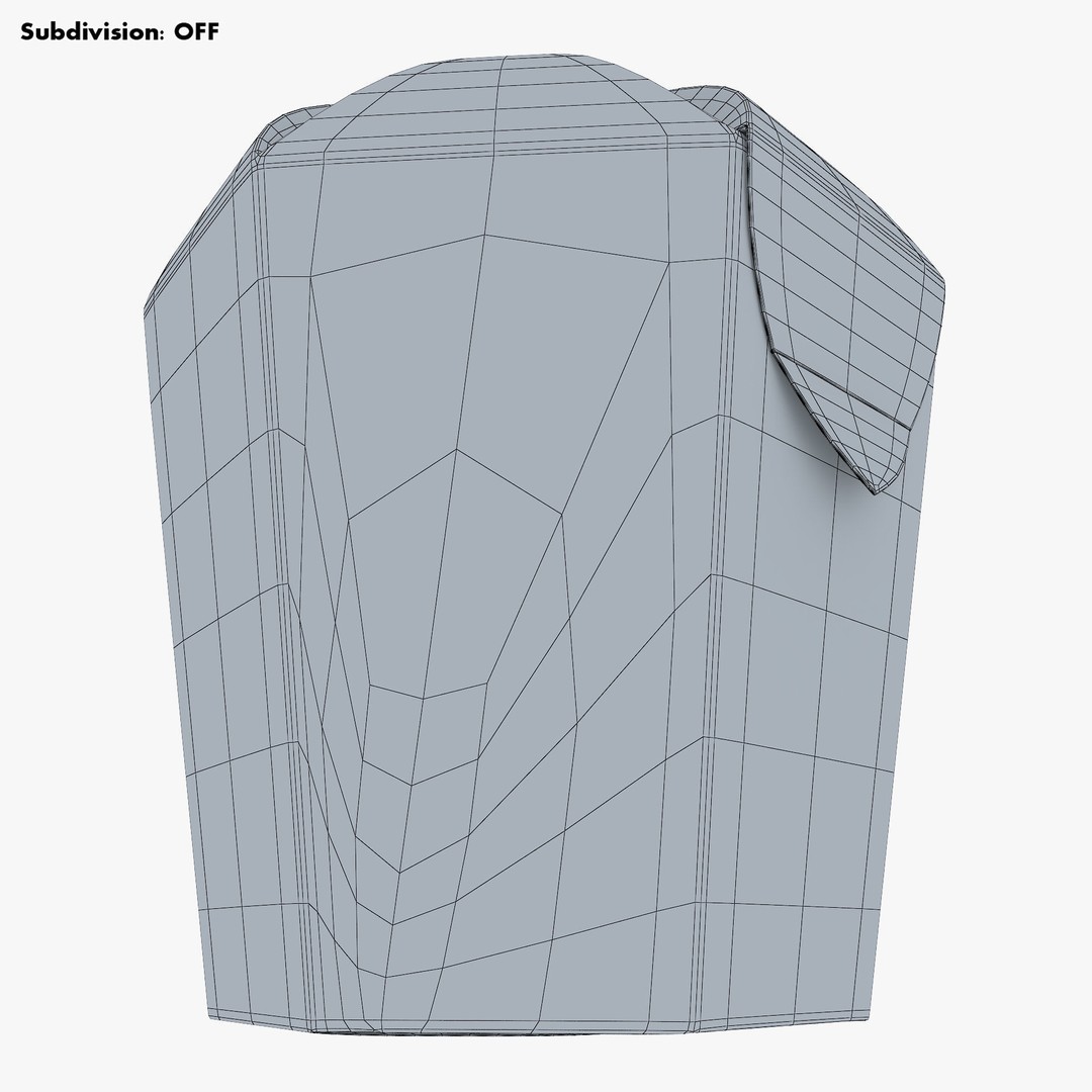 Cardboard Hexagon Petal Box M 3D Model – High Poly PBR Asset, FBX/OBJ - View 15