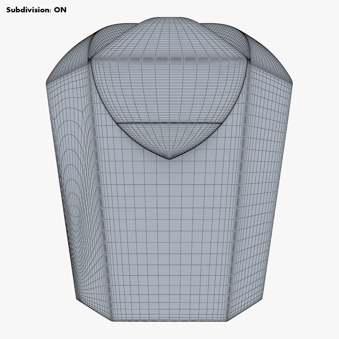 Cardboard Hexagon Petal Box M 3D Model – High Poly PBR Asset, FBX/OBJ - View 16