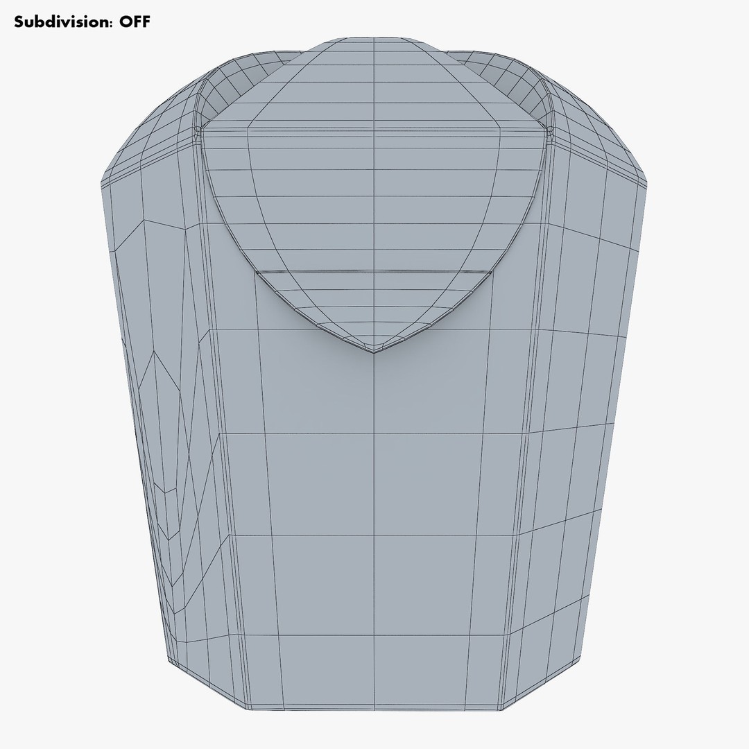Cardboard Hexagon Petal Box M 3D Model – High Poly PBR Asset, FBX/OBJ - View 17