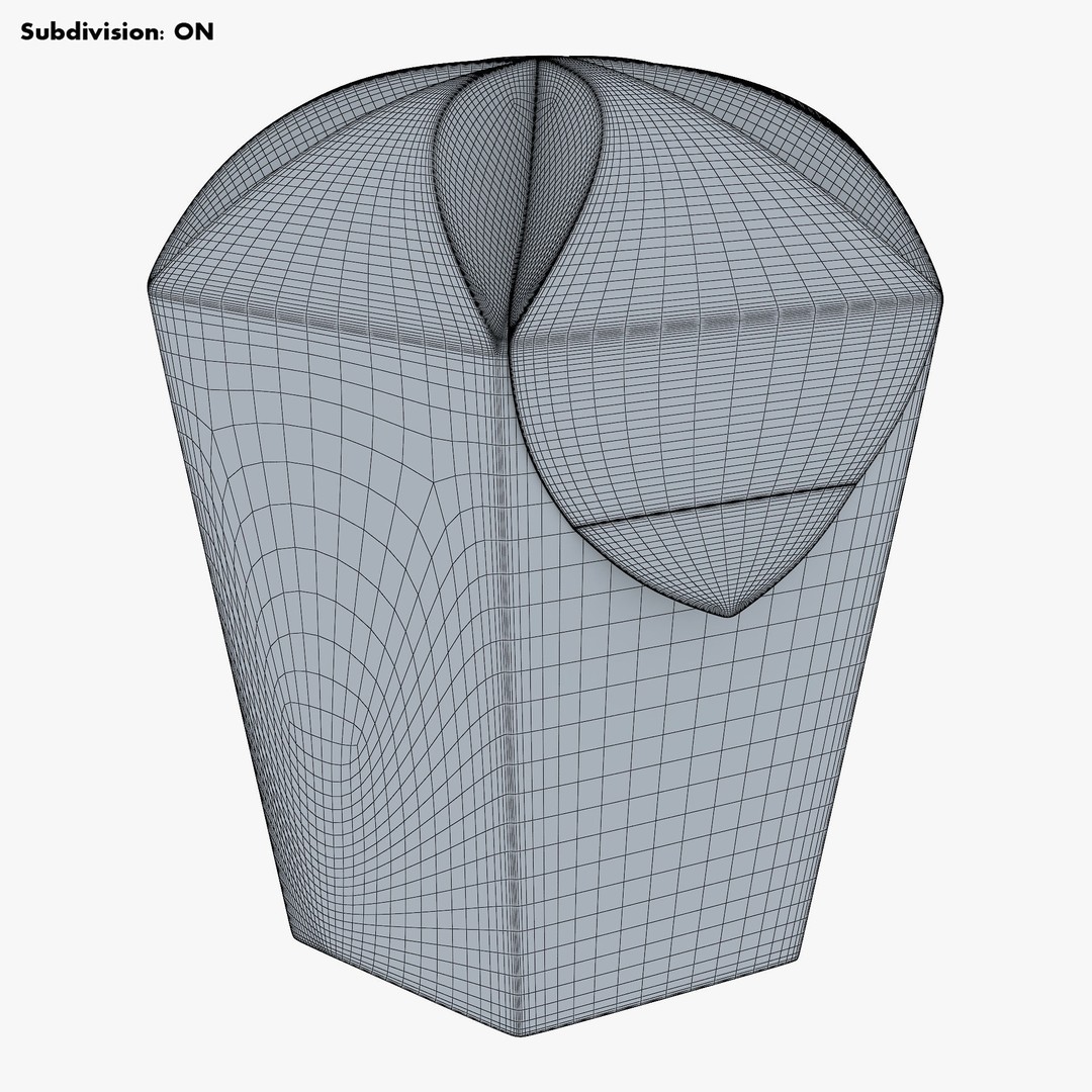 Cardboard Hexagon Petal Box M 3D Model – High Poly PBR Asset, FBX/OBJ - View 18