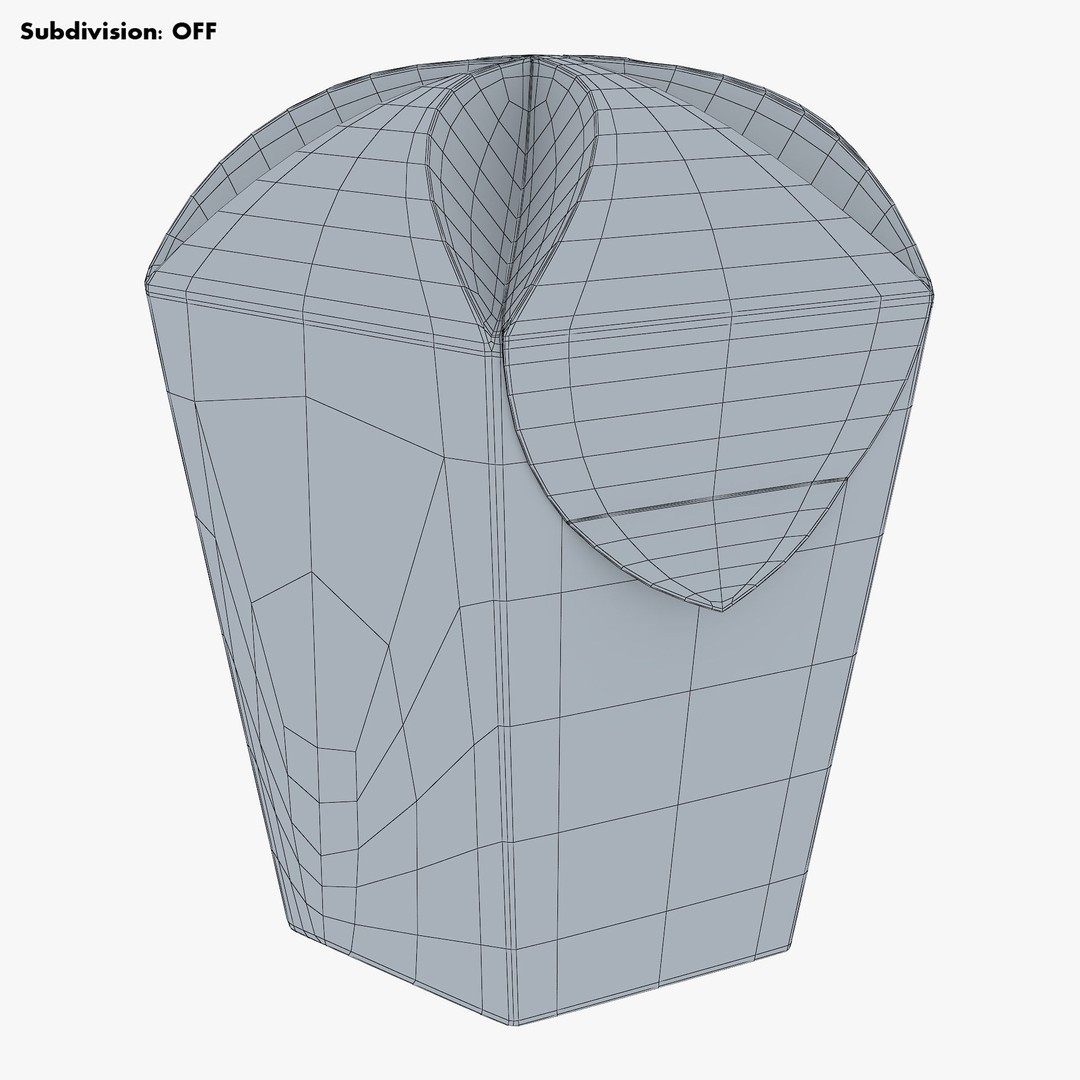 Cardboard Hexagon Petal Box M 3D Model – High Poly PBR Asset, FBX/OBJ - View 19