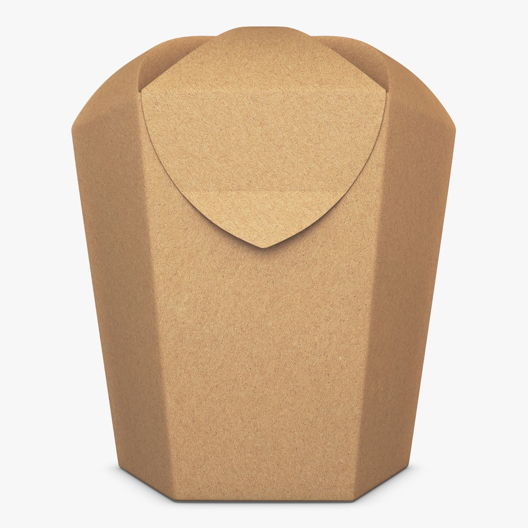 Cardboard Hexagon Petal Box M 3D Model – High Poly PBR Asset, FBX/OBJ - View 5