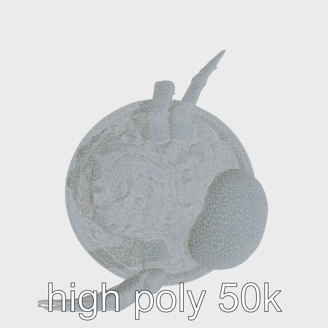 Singaporean Chili Crab 3D Model – Low Poly Game Asset, FBX - View 10