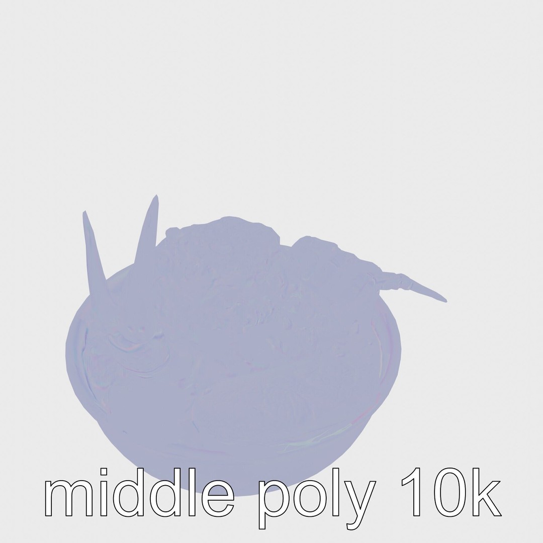 Singaporean Chili Crab 3D Model – Low Poly Game Asset, FBX - View 13