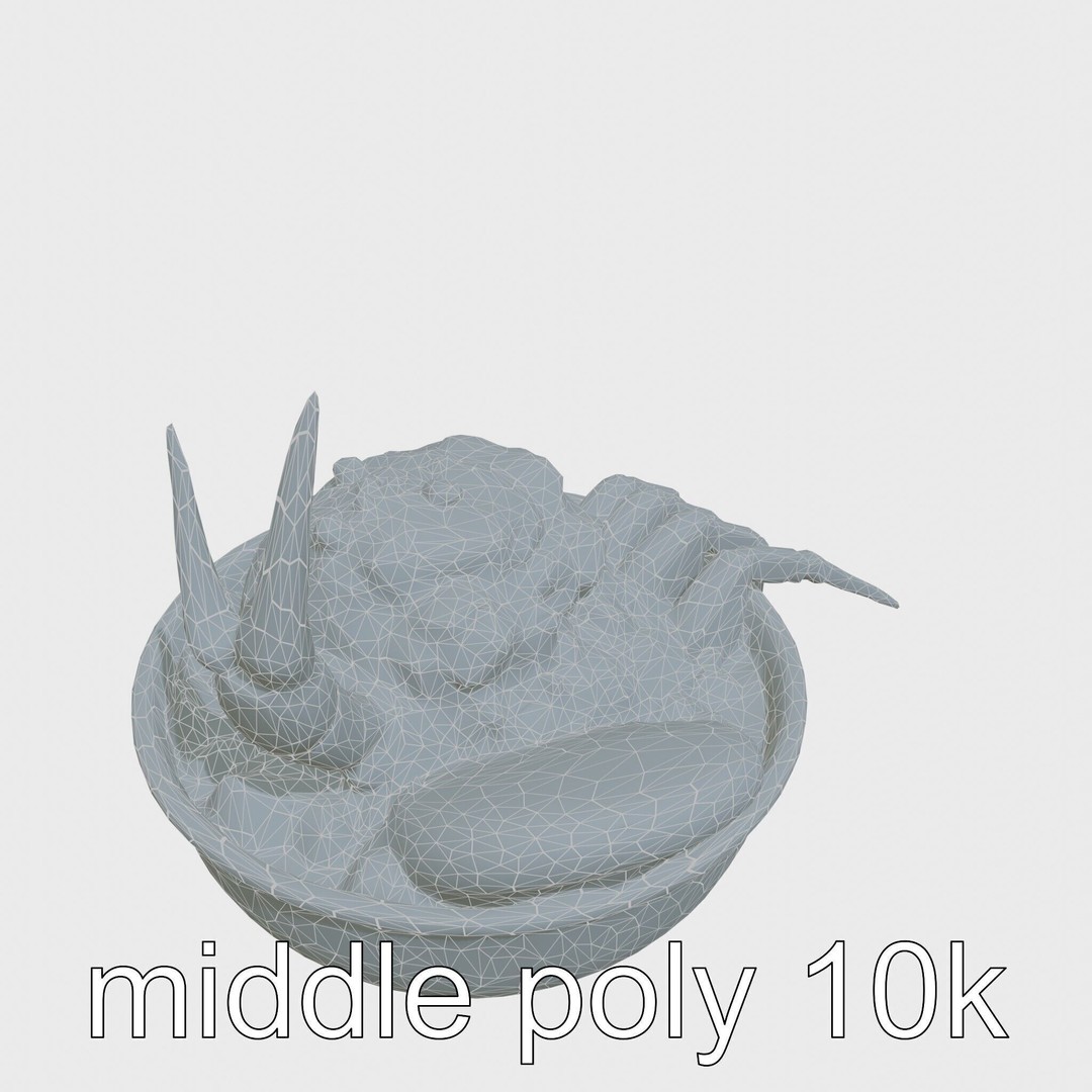 Singaporean Chili Crab 3D Model – Low Poly Game Asset, FBX - View 17