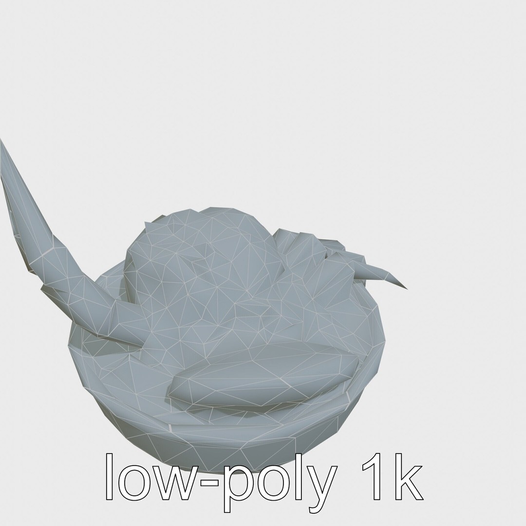 Singaporean Chili Crab 3D Model – Low Poly Game Asset, FBX - View 18