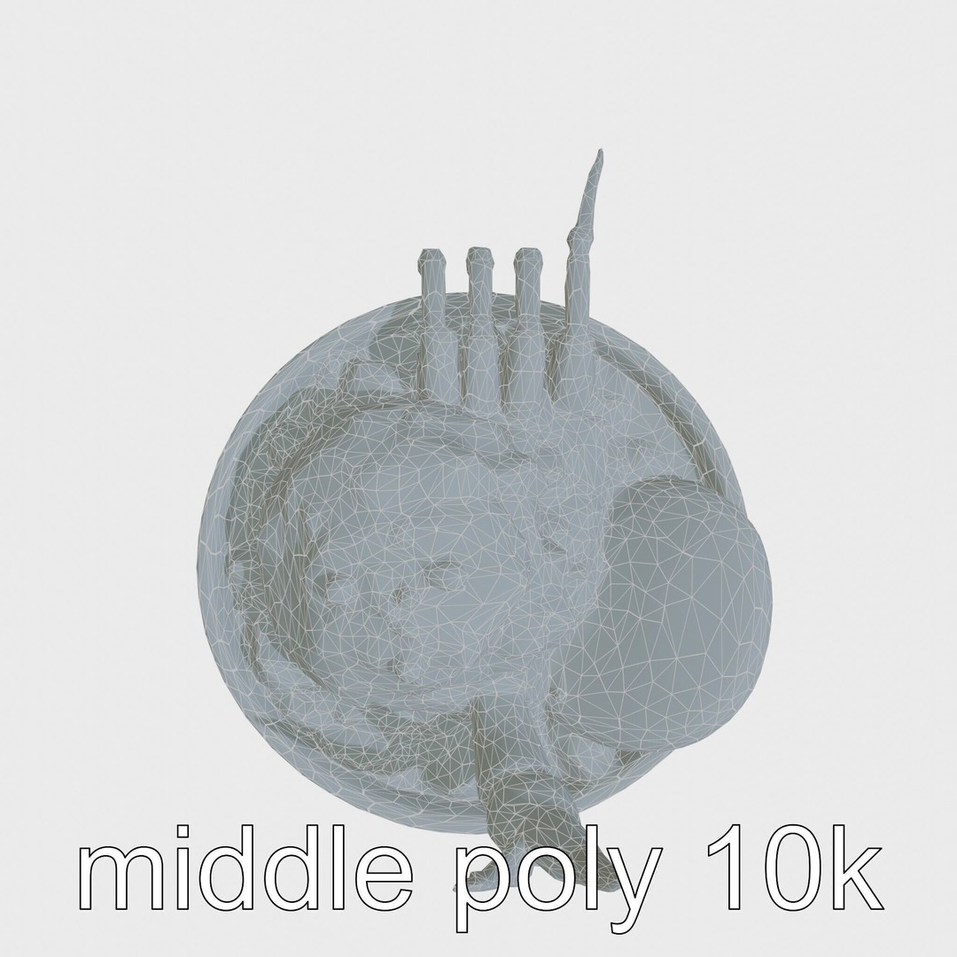 Singaporean Chili Crab 3D Model – Low Poly Game Asset, FBX - View 23