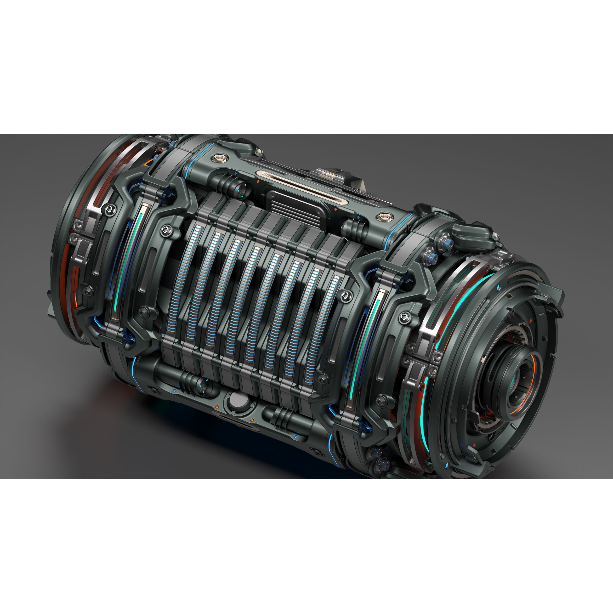 Sci-Fi Element Kitbash 2 - Game-Ready 3D Model