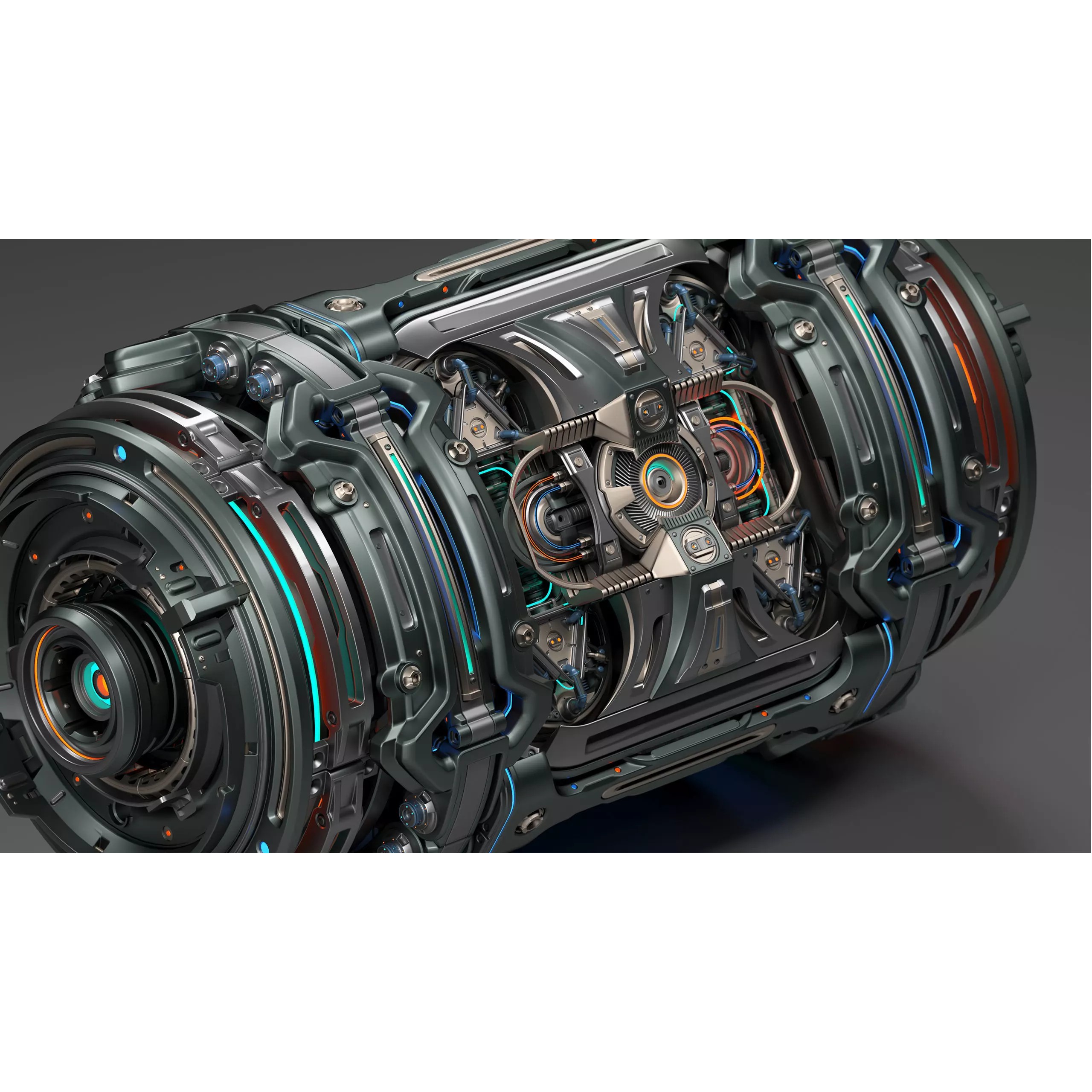 Sci-Fi Element Kitbash 2 - Game-Ready 3D Model - View 2