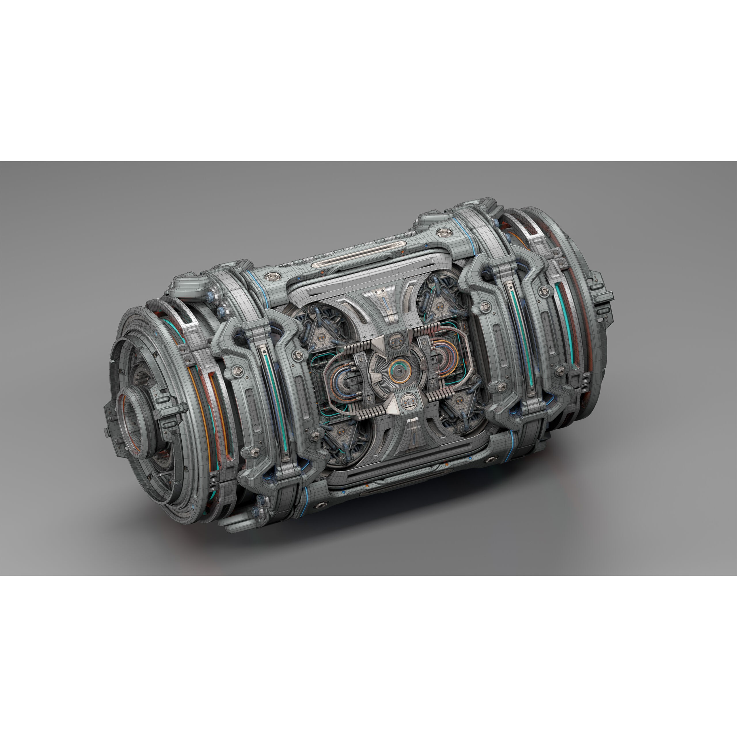 Sci-Fi Element Kitbash 2 - Game-Ready 3D Model - View 4